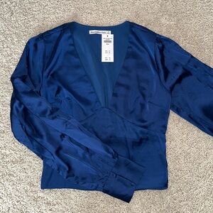 Abercrombie NWT royal blue blouse size small